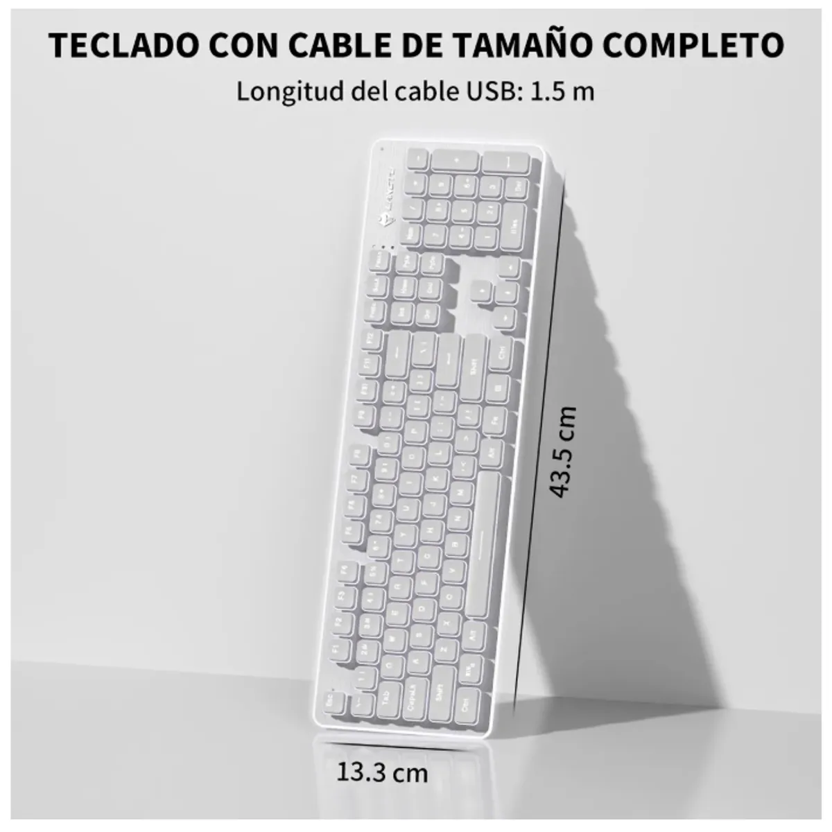 GENERICO - Teclado Mecánico Membrana L1 Silencioso Con Luces Y Cable