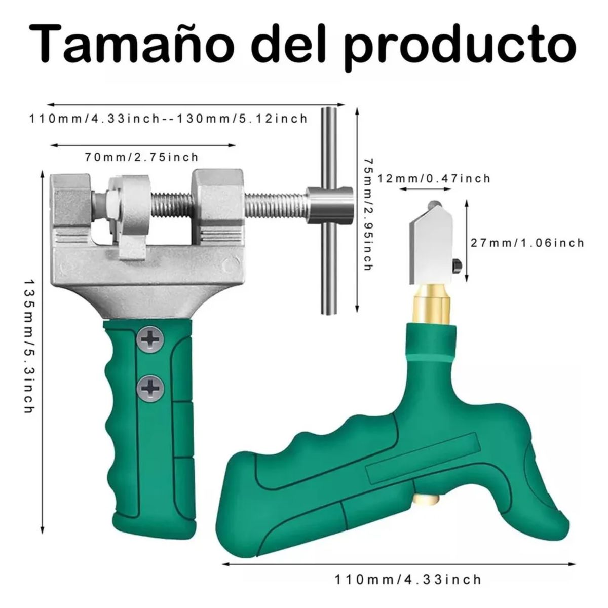 KINDA NICE - Cuchillo Para Vidrio Cuchillo Para Cortar Azulejos