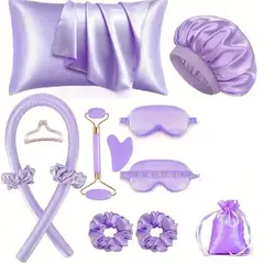 GENERICO - Set Premium Set Regalo Spa 12 Pzas Kit Cuidado Personal Lila
