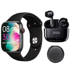 LENOVO - LP40 pro Audífonos inalámbricos y reloj inteligente y Estuche