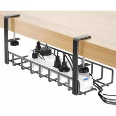 KUANGYE - Organizador Cables Escritorio Bandeja Rejilla 40cm