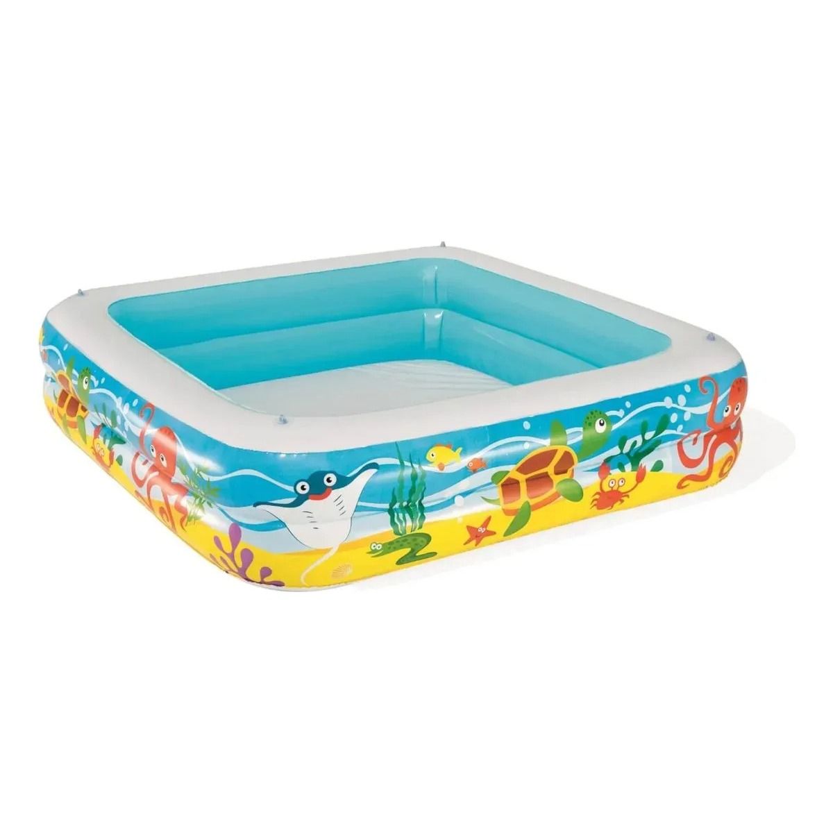 AFVENTURA - Piscina Inflable Con Toldo 147x147x122m  Color Multicolor