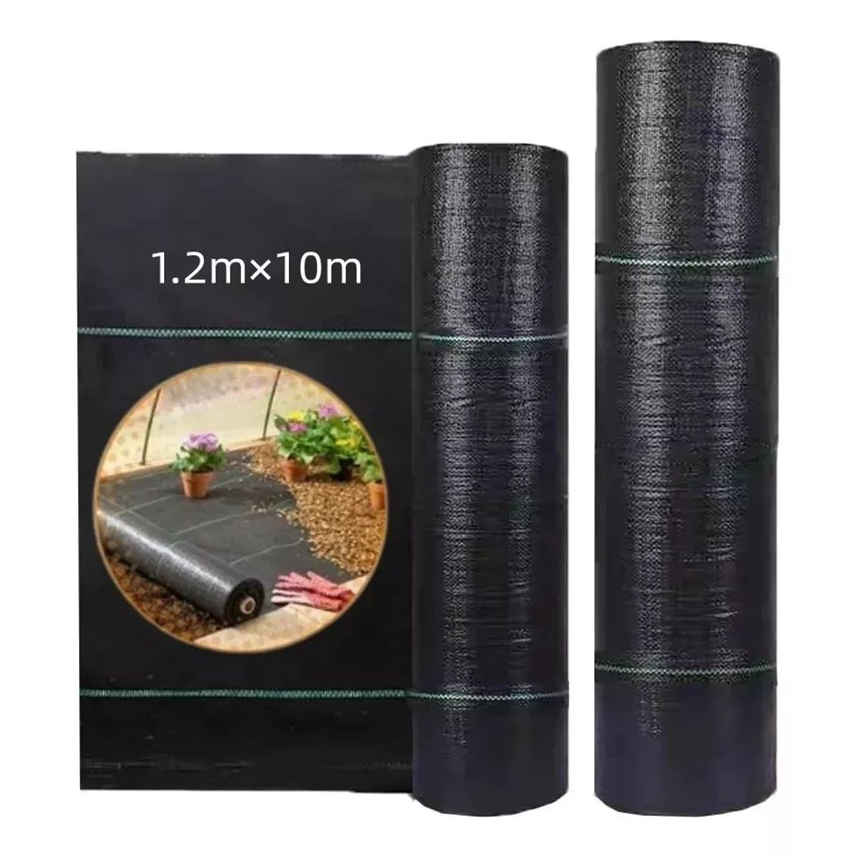KUANGYE - Tela Anti Maleza Anti Hierba Ground Cover 10 X 1.20 Mts