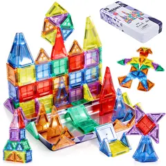 LUKOVEE - Bloques Magnéticos De Bricolaje De Juguete Magnético 70 pcs