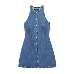 VELVET - Vestido Corto Denim Antonia