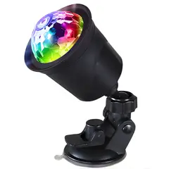 TECNOLAB - Luz Disco RGB Auto Sensor Musica USB-C Recargable - PS