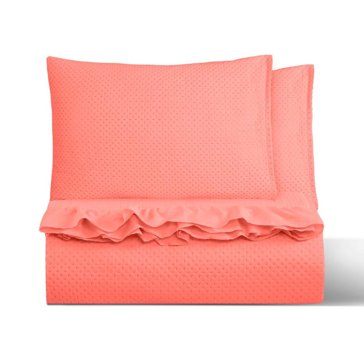 GENERICO - Cubrecama Quilt Coral  King Magic Collection Martiné