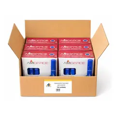 GENERICO - Caja Plumón Marcador Permanente Punta Redonda - 144 uds - Azul - Tamano Unico