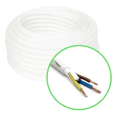 GENERICO - Cordón Eléctrico Veltrox Flexible 3x10mm2 10m Blanco Sec Blanco