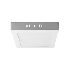 DRL - Panel Led Foco Plafón Sobrepuesto Cuadrado 12w 16cm Luz Fría Blanco