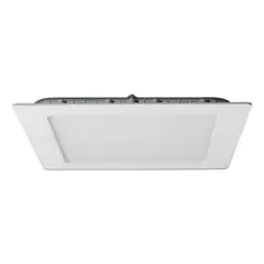 DRL - Panel Led Foco Plafón Empotrado Cuadrado 12w 17cm Luz Cálida Blanco
