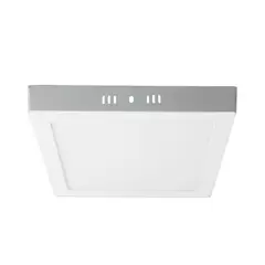 DRL - Panel Led Foco Plafón Sobrepuesto Cuadrado 18w Luz Fría Blanco