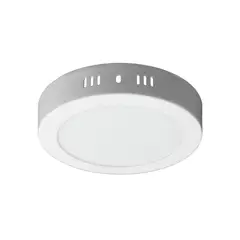 DRL - Panel Led Foco Plafón Sobrepuesto Redondo 12w 16cm Luz Fría Blanco