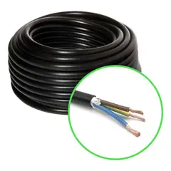 GENERICO - Cordón Eléctrico Veltrox Flexible 3x150mm2 10m Negro Sec Negro