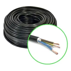 GENERICO - Cordón Eléctrico Veltrox Flexible 3x150mm2 50m Negro Sec Negro