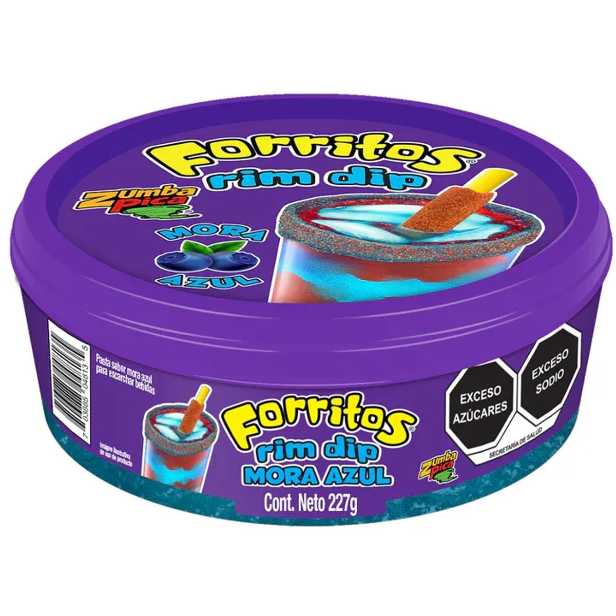 ZUMBA PICA - Pasta Mora Azul Escarchar Bebidas Forritos Zumba Pica 227 g Kiosclub
