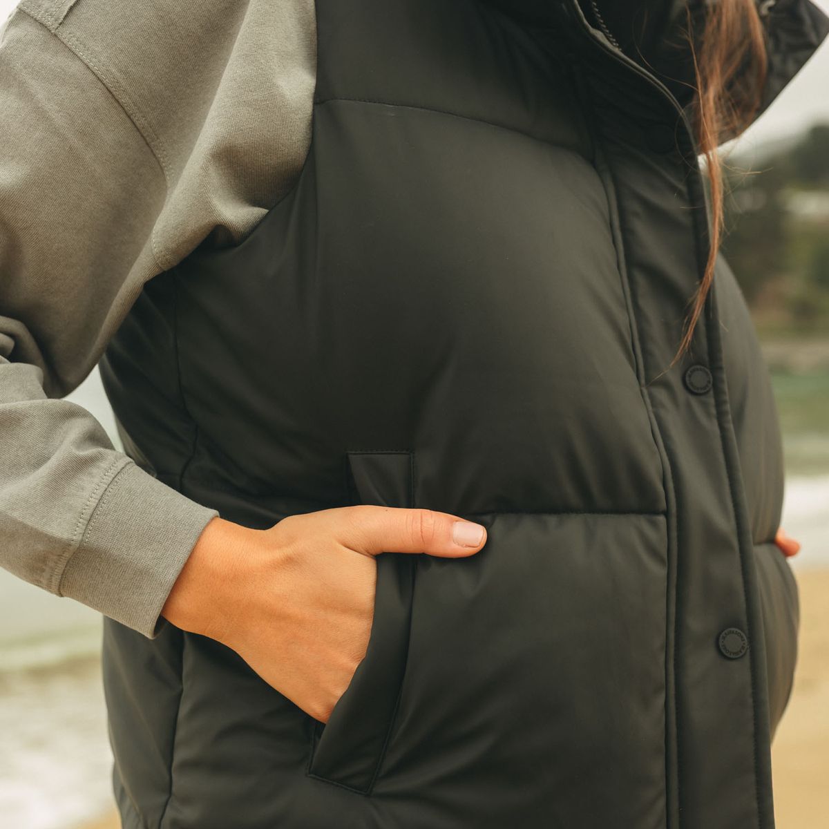 MAUI AND SONS - Parka Coral Negro Mujer Maui And Sons