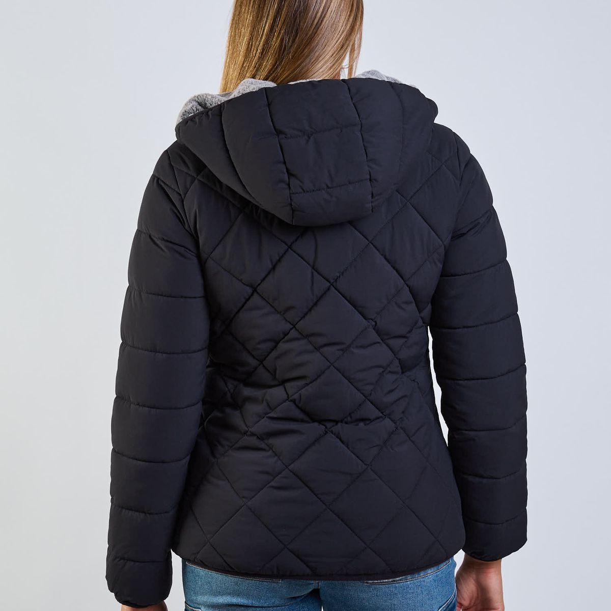 MAUI AND SONS - Parka Reversible Pale Peach Negro Mujer Maui And Sons