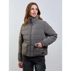 MAUI AND SONS - Parka Aspen Gold Café Mujer