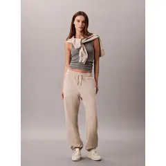 CALVIN KLEIN - Pantalón De Chándal Holgado Beige