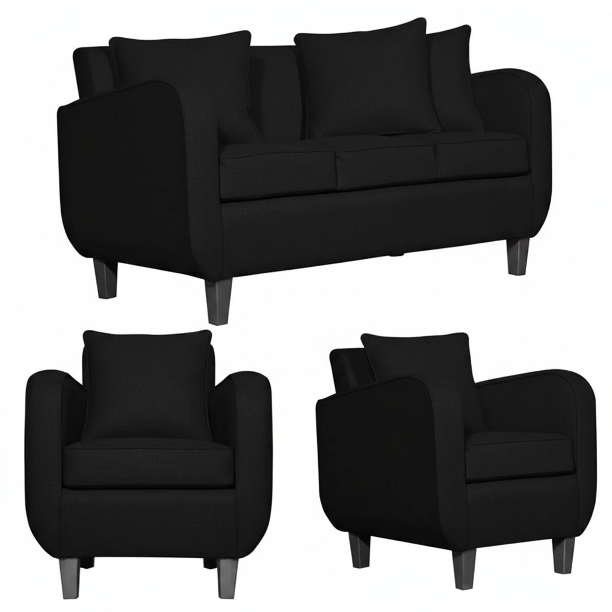 RUZAM MOBEL - LIVING 3-1-1 CRONOS NEGRO