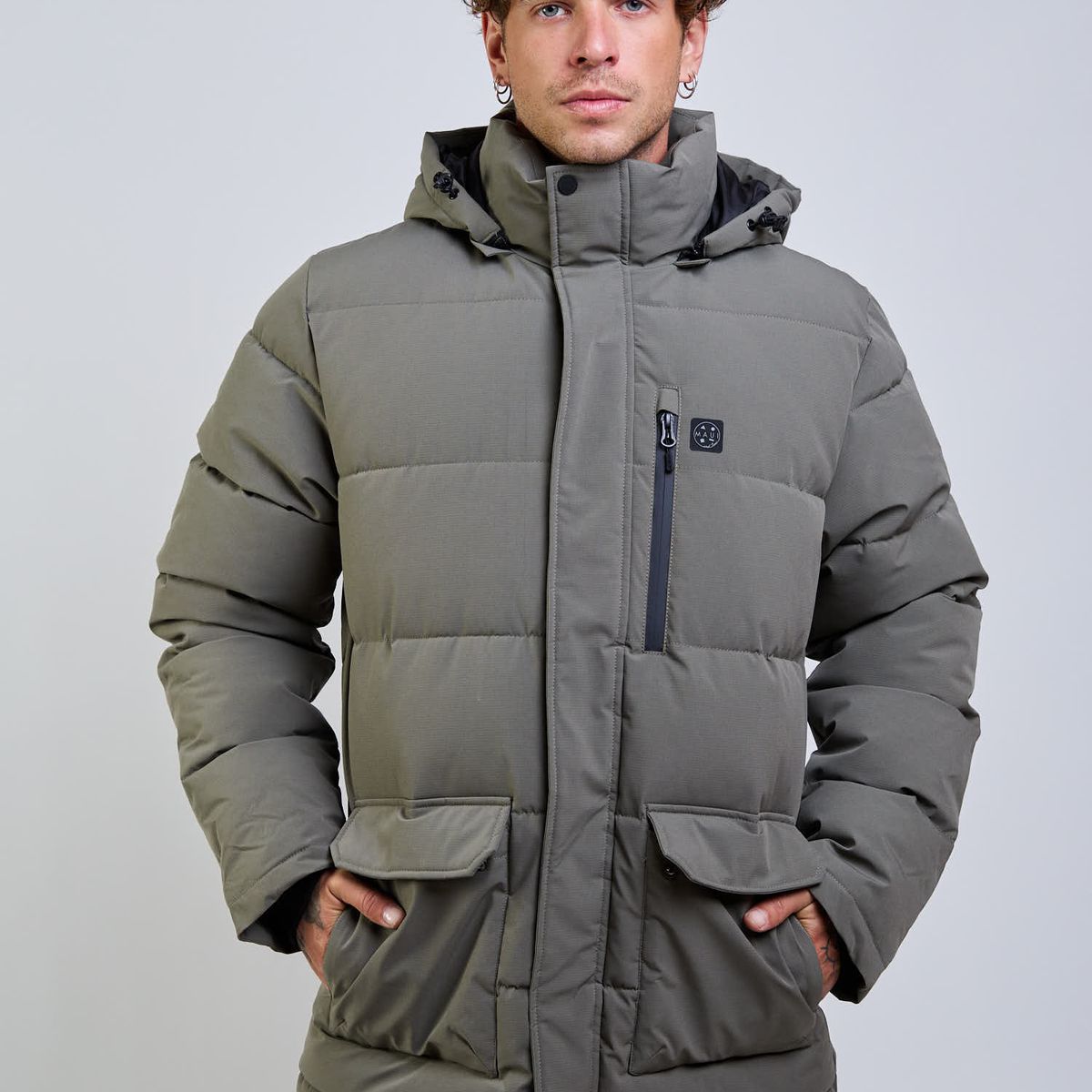 MAUI AND SONS - Parka Aura Verde Hombre Maui And Sons