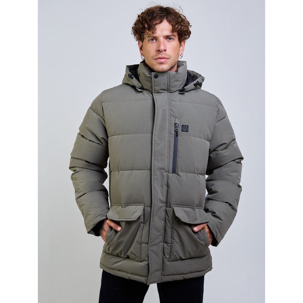 MAUI AND SONS - Parka Aura Verde Hombre Maui And Sons