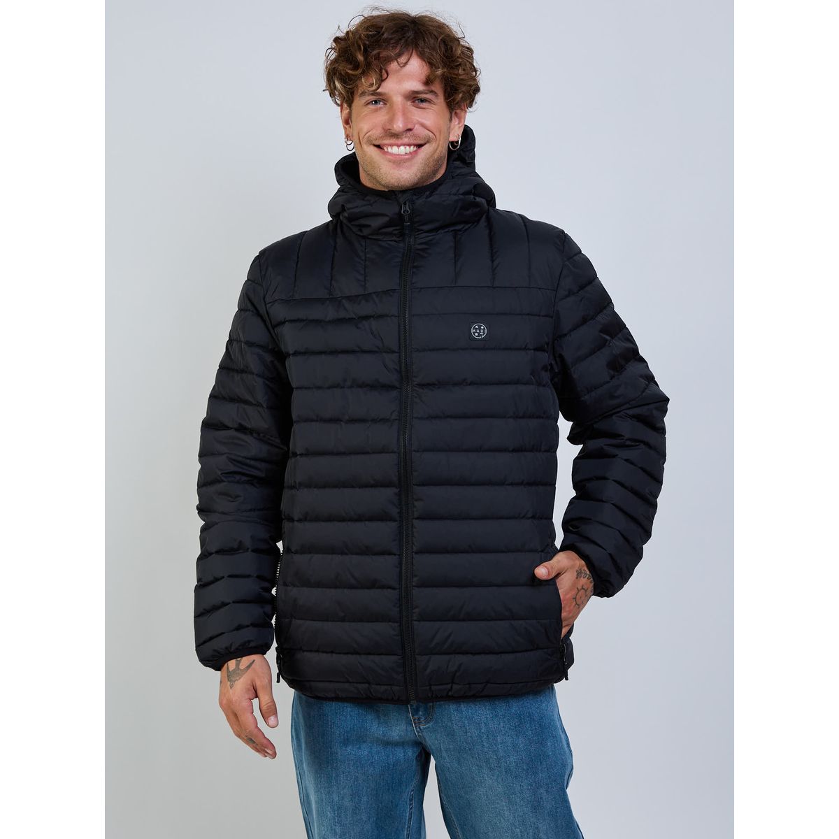MAUI AND SONS - Parka Halo Negro Hombre Maui And Sons