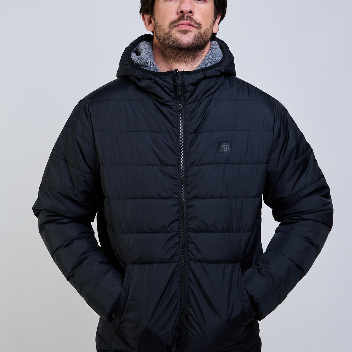 MAUI AND SONS - Parka Reversible Flux Negro Hombre Maui And Sons