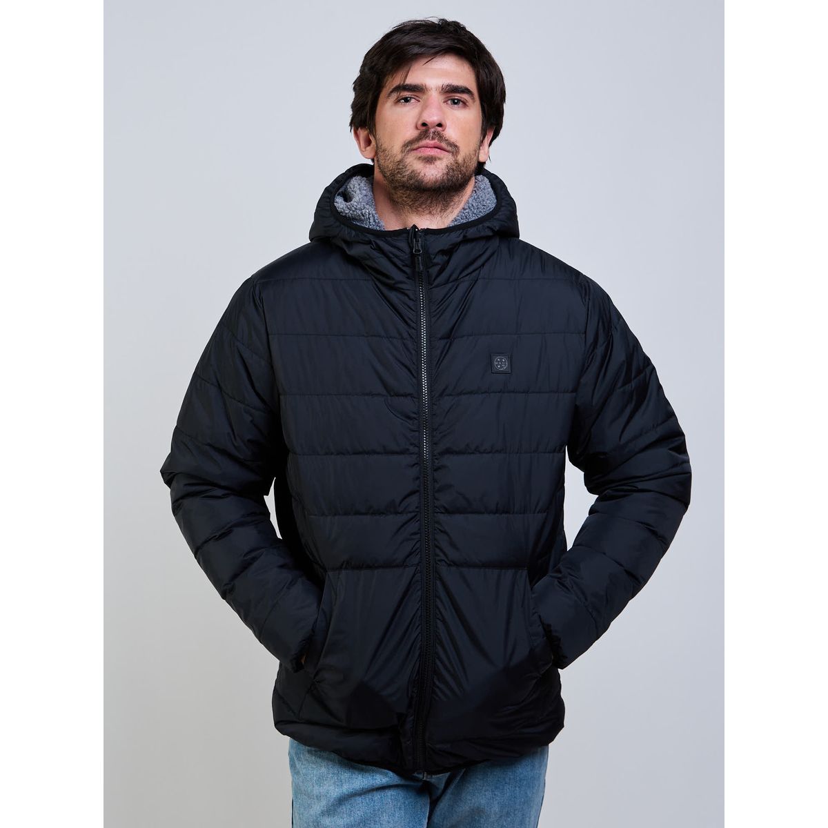 MAUI AND SONS - Parka Reversible Flux Negro Hombre Maui And Sons