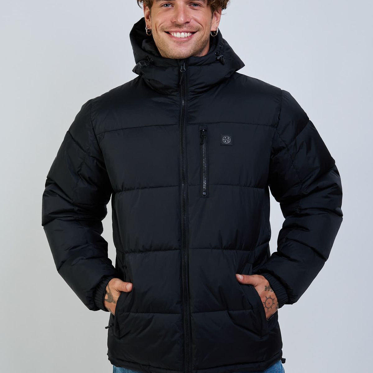 MAUI AND SONS - Parka Cosmic Negro Hombre Maui And Sons