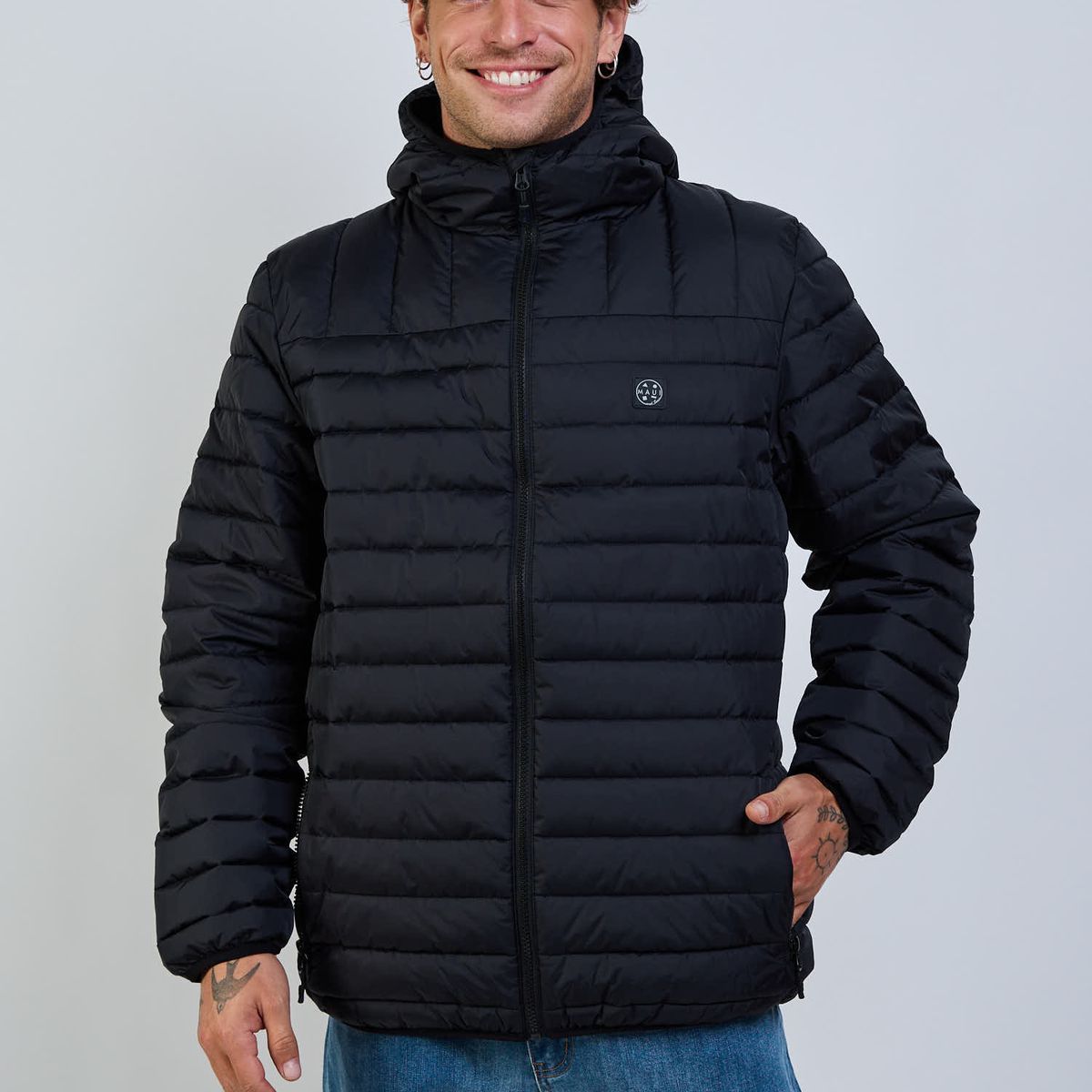 MAUI AND SONS - Parka Halo Negro Hombre Maui And Sons