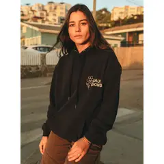 MAUI AND SONS - Poleron Canguro Fiyi Negro Mujer