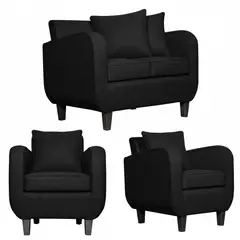 RUZAM MOBEL - LIVING 2-1-1 CRONOS NEGRO