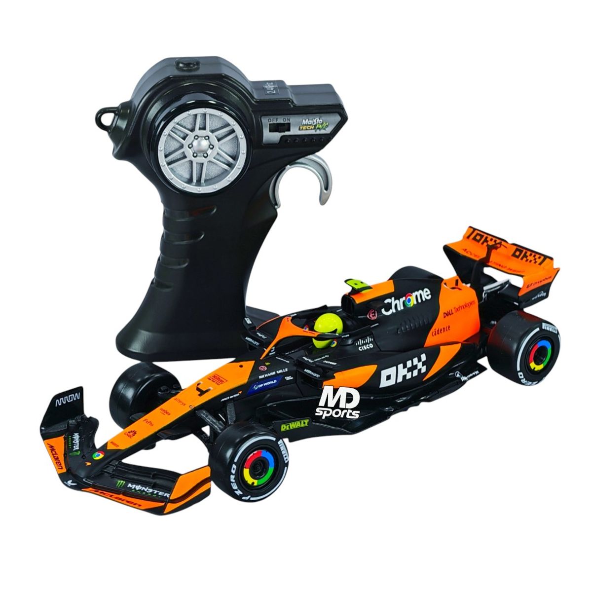 MAISTO - Auto Formula 1 McLaren Control Remoto MCL38 Miami GP #4 Lando Norris Maisto 1:24