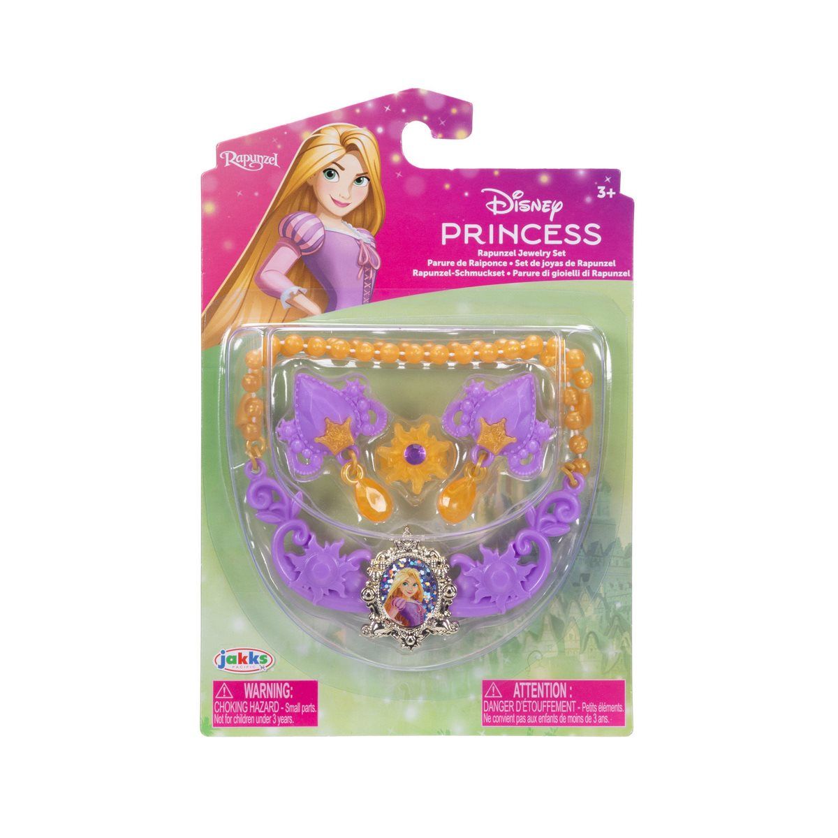 DISNEY - Set De Collar Y Aros Princesas De Disney - Rapunzel