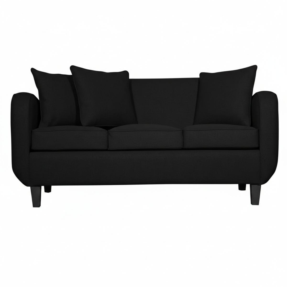 RUZAM MOBEL - SOFÁ 3 CUERPOS CRONOS NEGRO