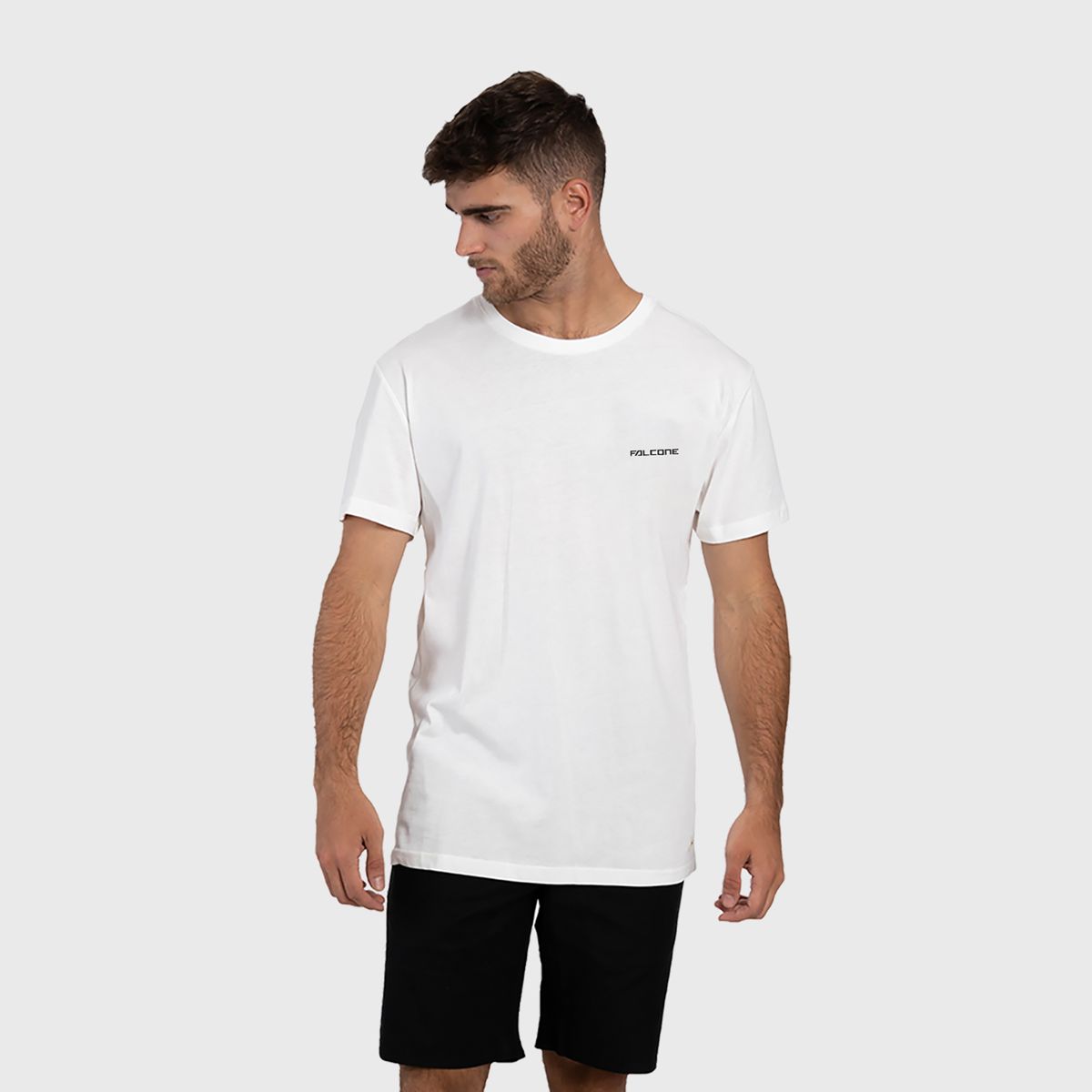 FALCONE - Polera Orgánica Classic Logo V2 Hombre Falcone