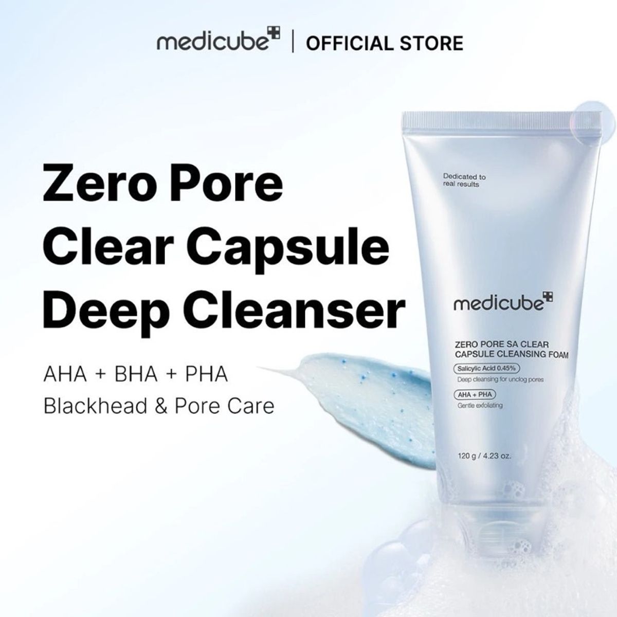 MEDICUBE - Medicube Limpiador Facial Zero Pore Capsule Foam 120g