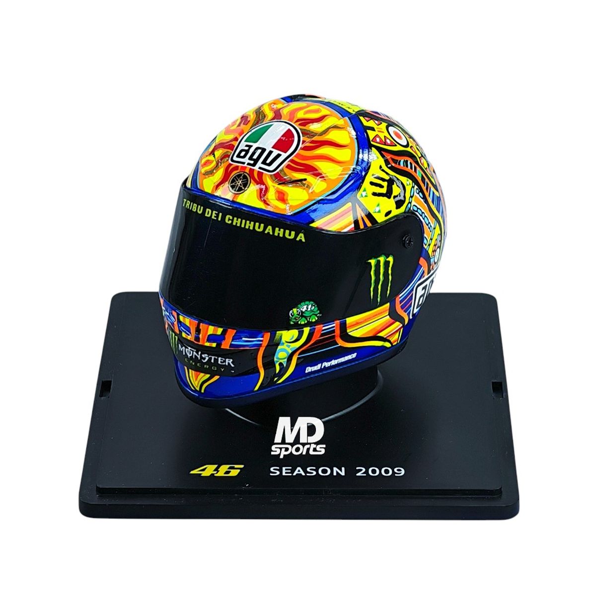 SPARK - Casco Valentino Rossi #46 MotoGP Campeón Mundial 2009 Spark 1:5