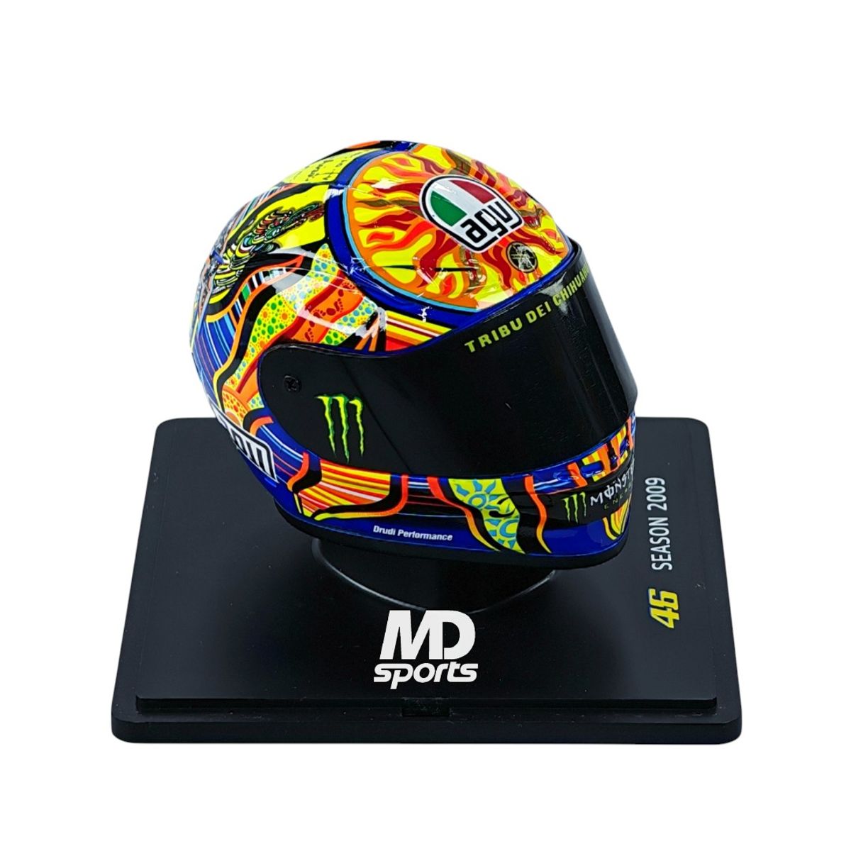SPARK - Casco Valentino Rossi #46 MotoGP Campeón Mundial 2009 Spark 1:5