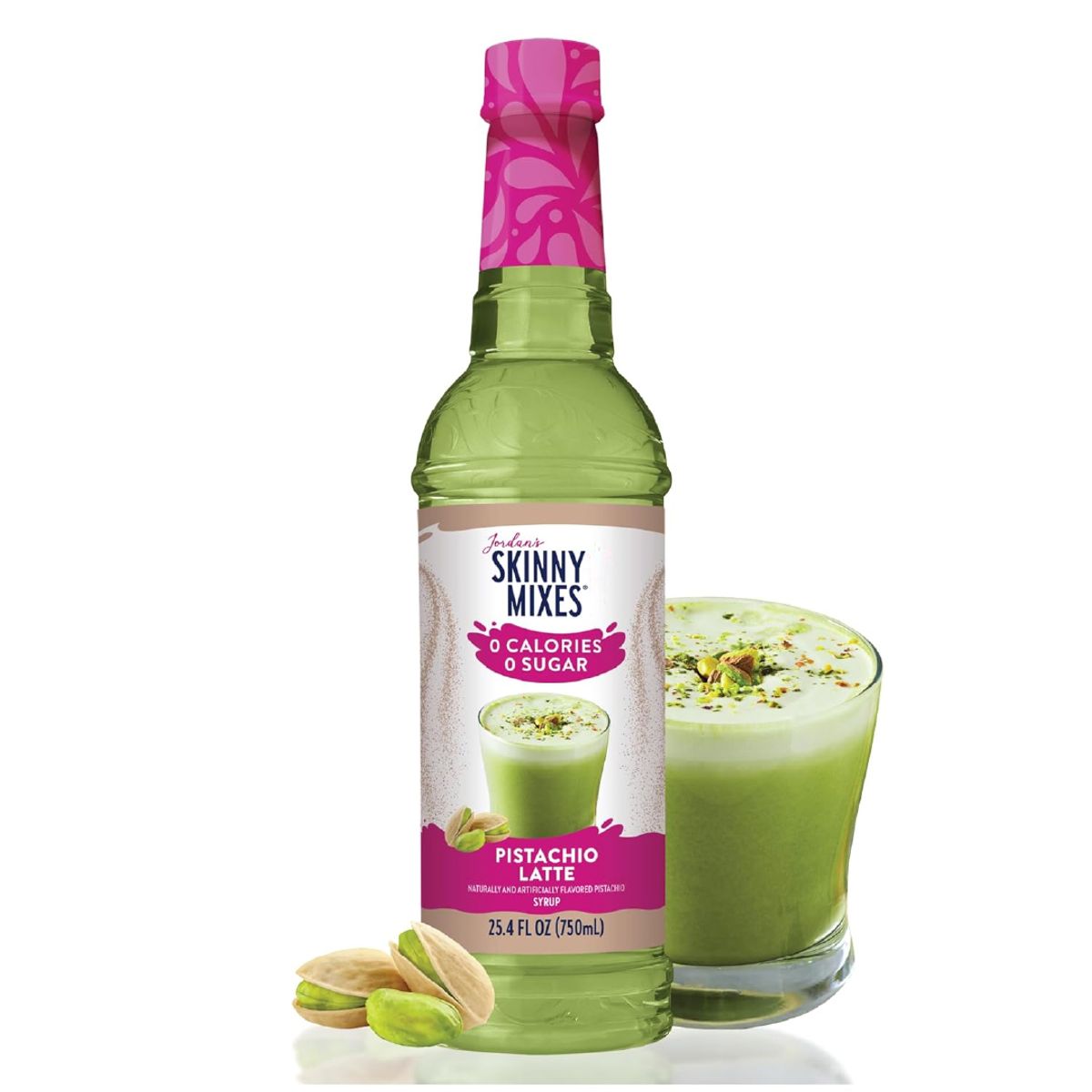 SKINNY MIXES - Syrup Pistachio Latte sin Azúcar Skinny Mixes 750 ml