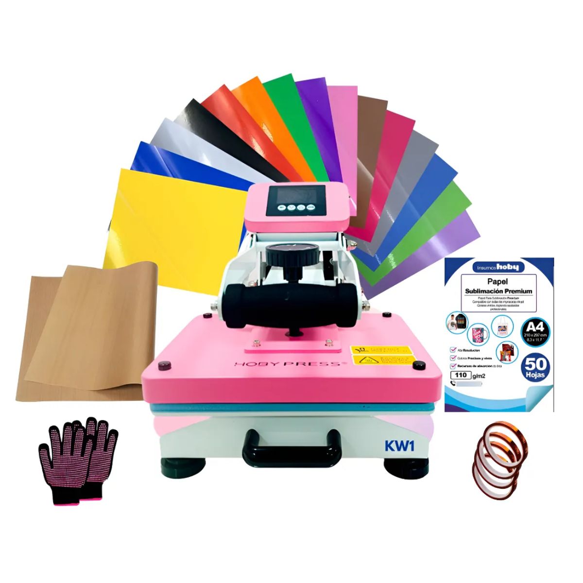 kit Estampado plancha 22x30 cm + vinilos, marca GENERICO - Foto Principal
