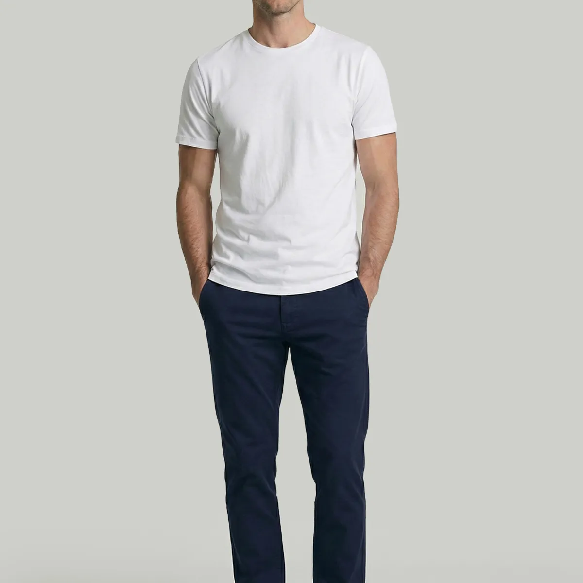 NEW MAN - Pantalon Lille Navy New Man