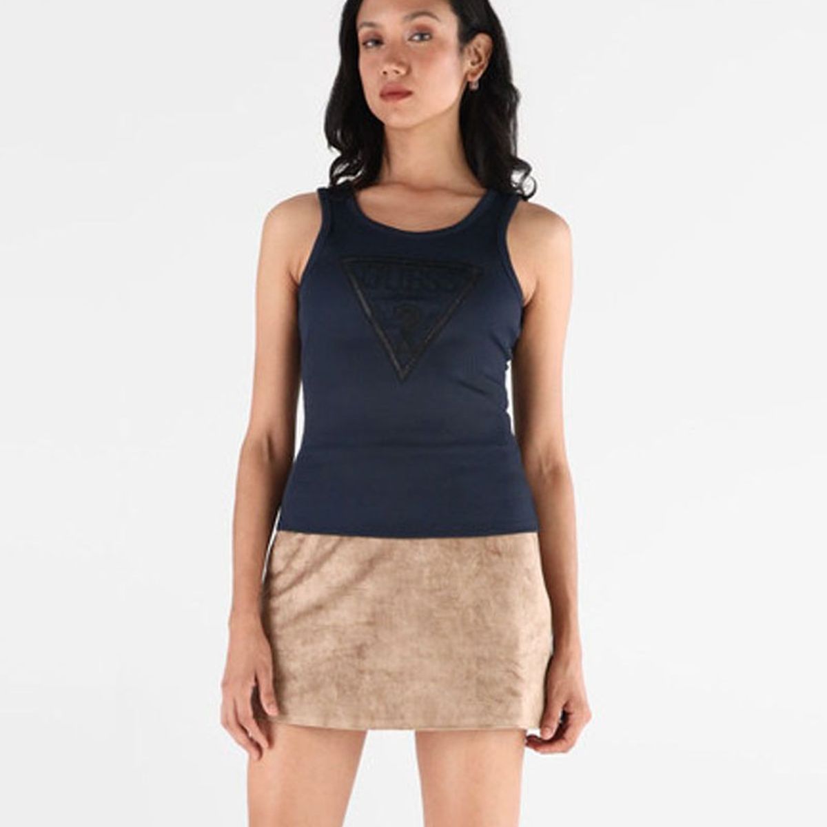 GUESS - Top Viviana Logo Tank Azul