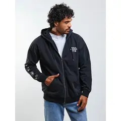 MAUI AND SONS - Poleron FZ Elementals Negro Hombre