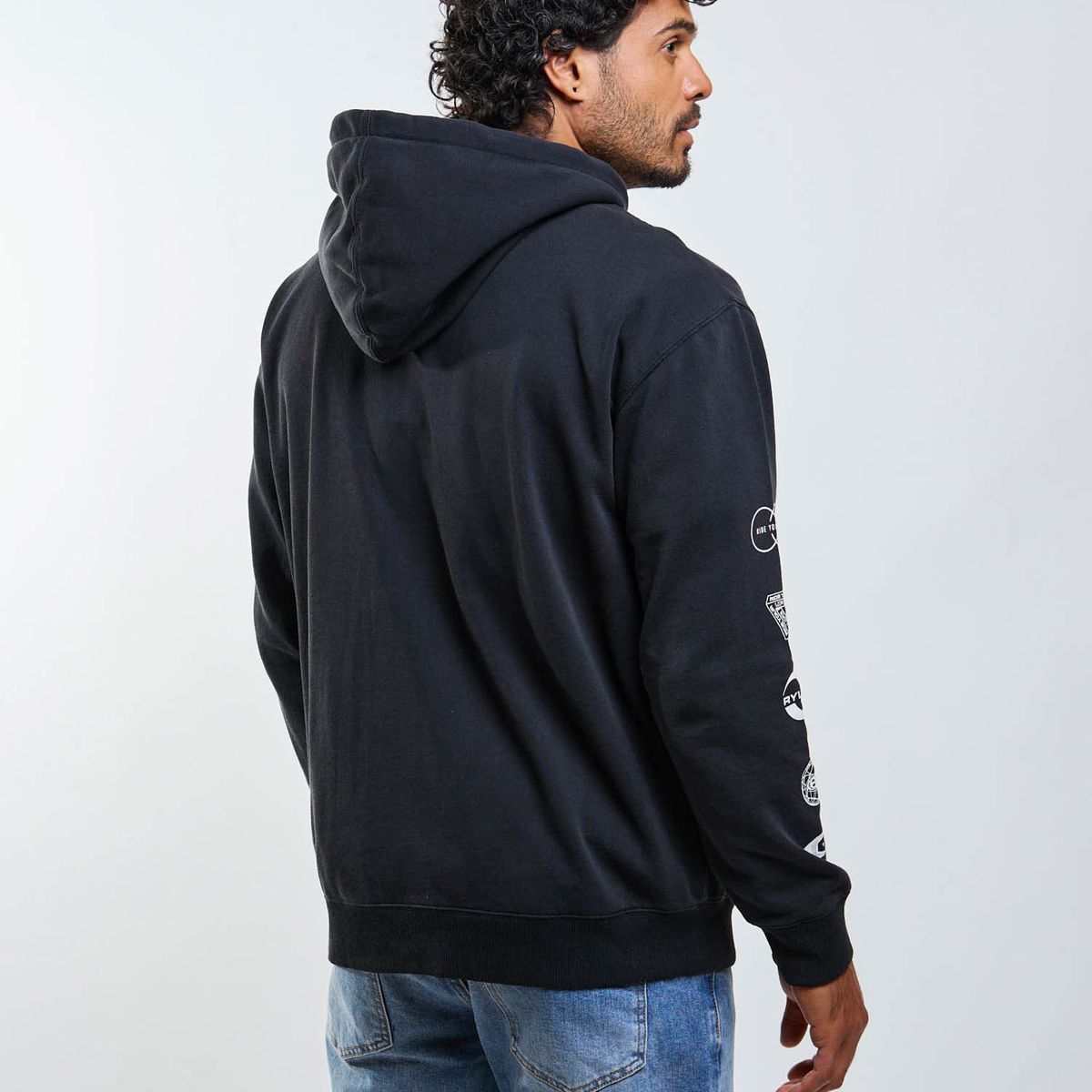 MAUI AND SONS - Poleron FZ Elementals Negro Hombre Maui And Sons