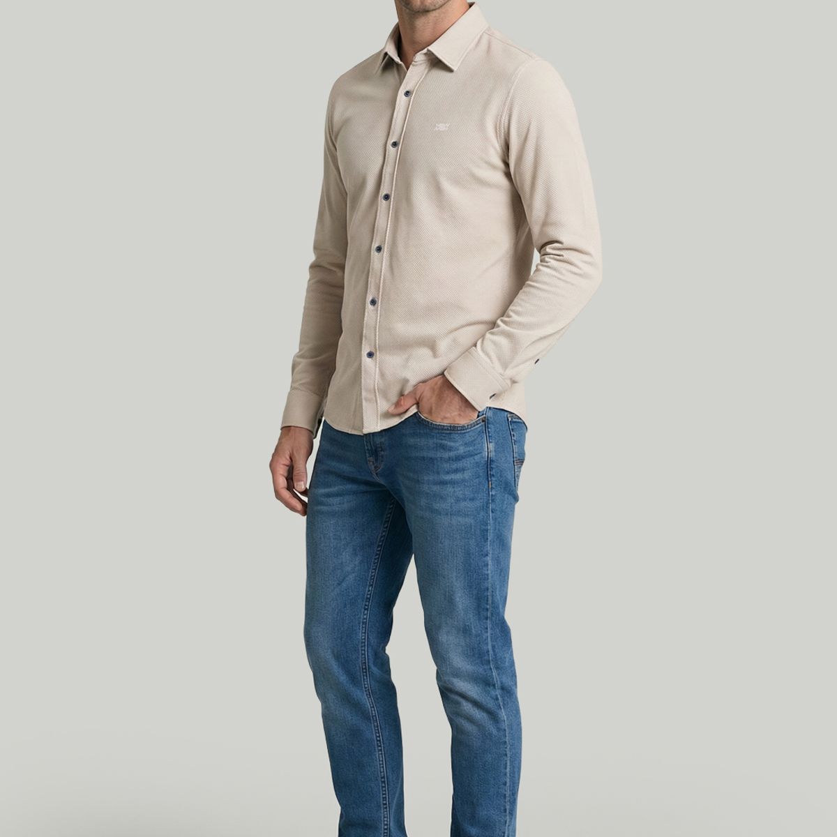 NEW MAN - Camisa Escocia Marble New Man