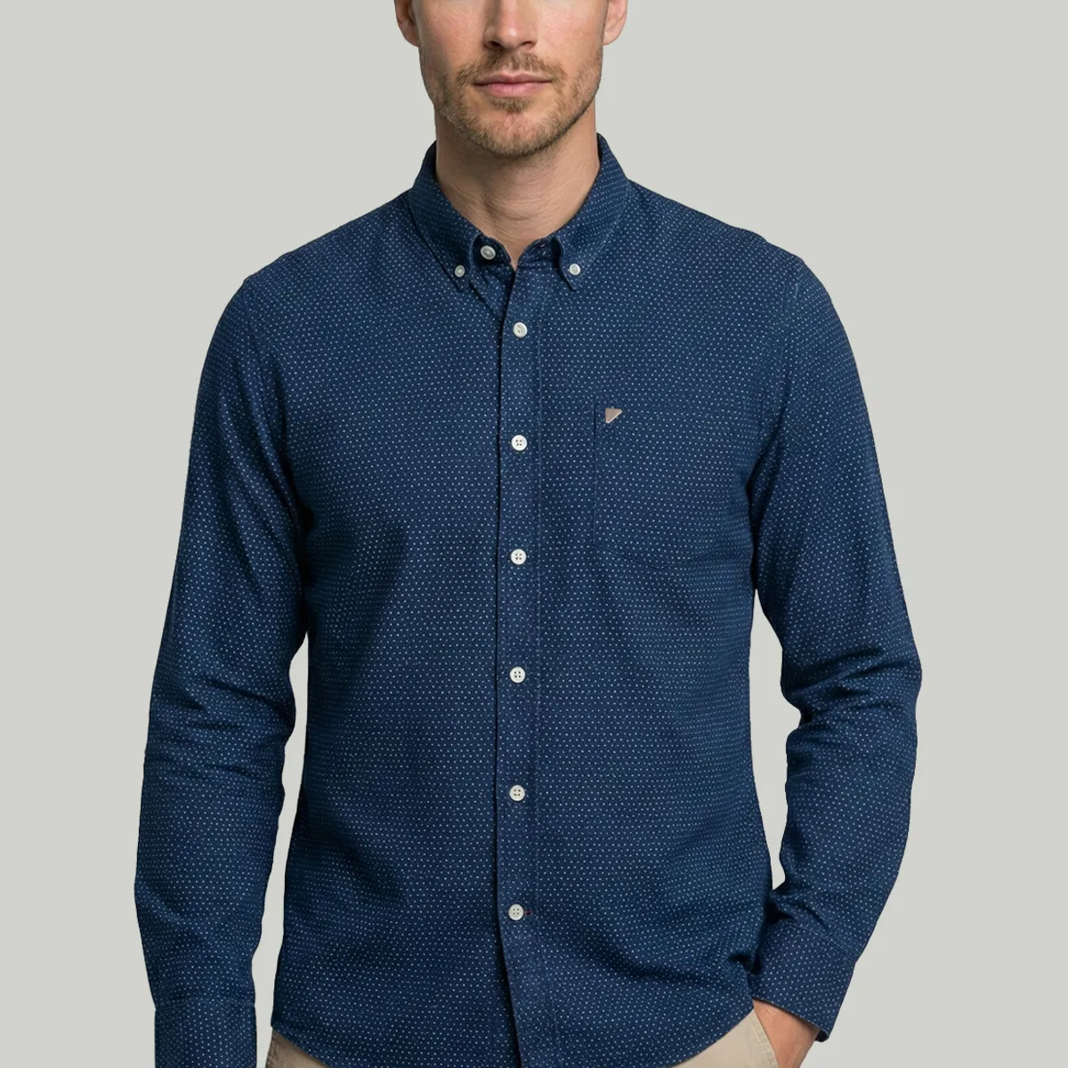 NEW MAN - Camisa Hamburg Navy New Man