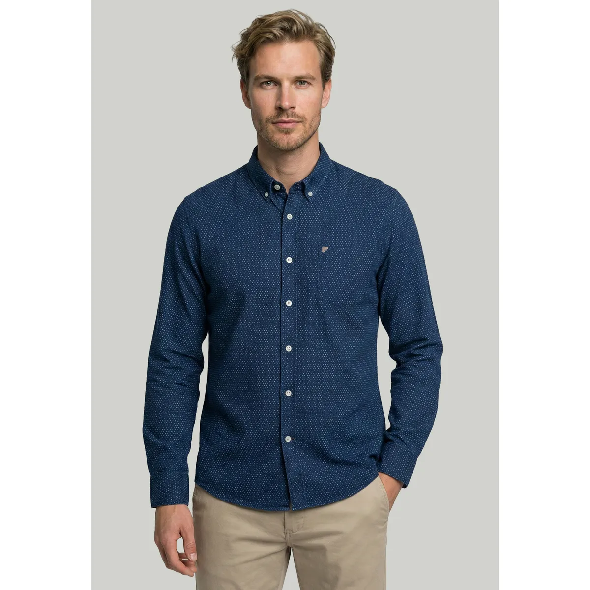NEW MAN - Camisa Hamburg Navy New Man